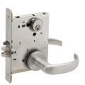 Schlage Grade 1 Entrance Office with Auto Unlocking Mortise Lock, Conventional Cylinder, S123 Keyway, 17 Lev L9056P 17A 626